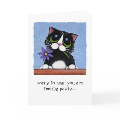 Feeling Pawly Card by LisaMarieArt