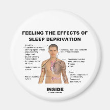 Feeling The Effects Of Sleep Deprivation Inside Refrigerator Magnet