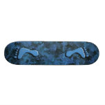 Feet on blue skateboard (kids, professional) all