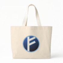Fehu Feoh Rune Canvas Bag