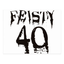 Feisty 40 post cards