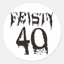 Feisty 40 sticker