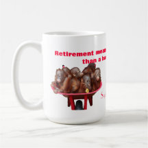 Félicitations de retraite tasse à café