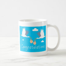 Félicitations de tasse de naissance (jumeaux)