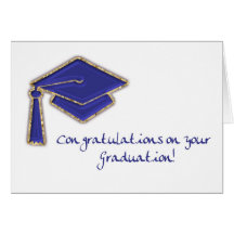 Félicitations d'obtention du diplôme carte