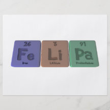 Felipa as Iron Lithium Protactinium Full Color Flyer