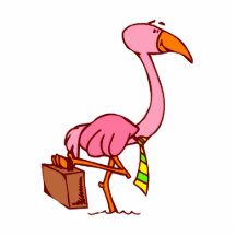 Felix Flamingo Photo Cut Out