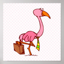 Felix Flamingo Print