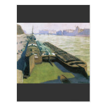 Felix Vallotton - Barges on the banks of the Seine Postcards