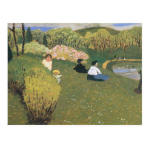 Felix Vallotton - Children at a pond Post Card