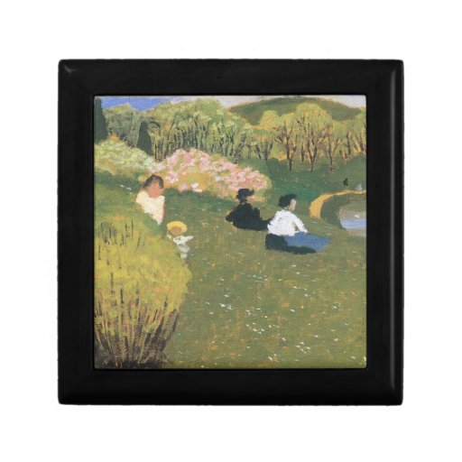 Felix Vallotton - Children at a pond Trinket Box