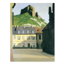 Felix Vallotton - Town square in Andlys Post Cards