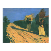 Felix Vallotton - Wood-bearing women Post Cards