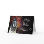 Feliz Ano Nuevo pug greeting card