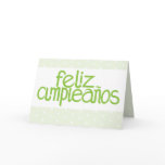 Feliz Cumpleaños lime Card