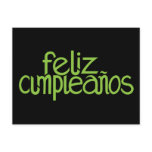 Feliz Cumpleaños lime Postcard