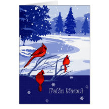 Feliz Natal. Portuguese Christmas Card