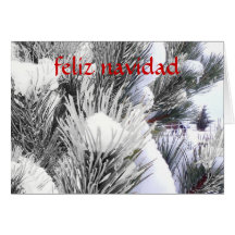 Feliz Navidad Caballo en Nieve - Spanish Christmas Card