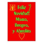 Feliz Navidad ! Maman, Suegra, y Abuelita Cartes De Vœux