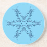 Feliz Navidad Snowflake Coaster