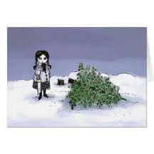 Felling the Holiday Tree Card