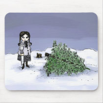 Felling the Holiday Tree Mouse Pad