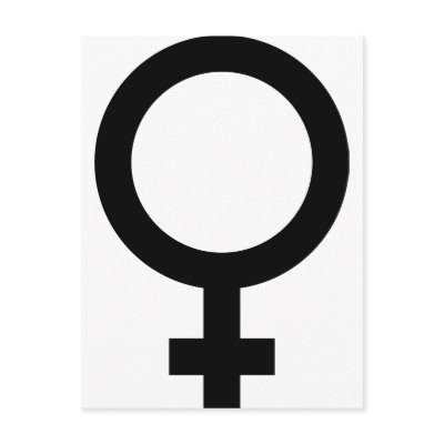 Femal - Woman - Women Sign Post Card by Tomaniac