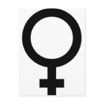 Femal - Woman - Women Sign postcards
