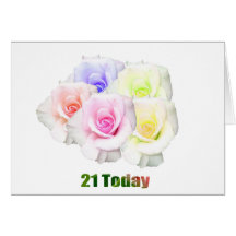 Female 21st Card