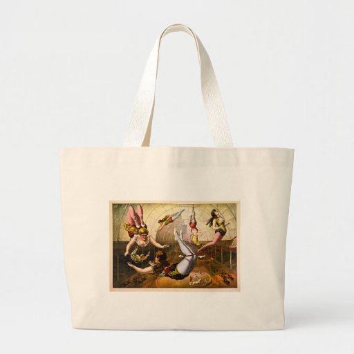 Female Acrobats 1890 Canvas Bags