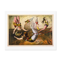 Female Acrobats 1890 Postcard