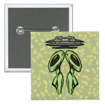 Female Aliens and UFO Buttons
