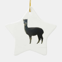 Female alpaca christmas ornaments