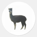 Female alpaca sticker