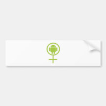 Female Android (Sign / Symbol) Bumper Stickers