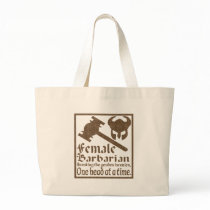 Female Barbarian Tote Bags