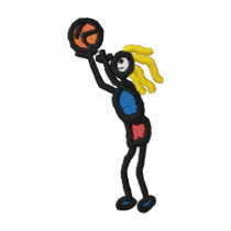 Female Basketball embroidered shirts