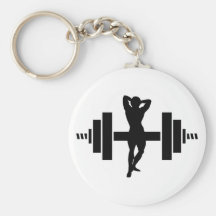 Female Bodybuilder Keychains