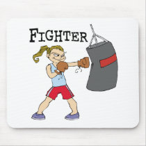 Female Boxer Mousepad
