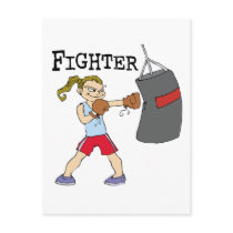 Female Boxer Post Card