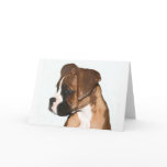 Female boxer pup greeting card