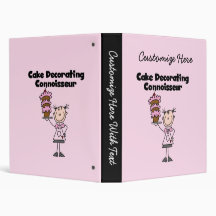 Female Cake Decorating Connoisseur Binders