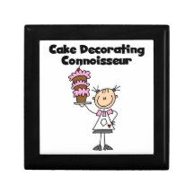 Female Cake Decorating Connoisseur Keepsake Box
