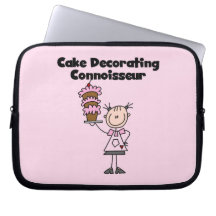Female Cake Decorating Connoisseur Laptop Computer Sleeve