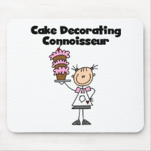 Female Cake Decorating Connoisseur Mouse Pad