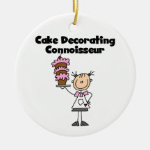Female Cake Decorating Connoisseur Ornament