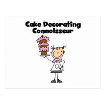 Female Cake Decorating Connoisseur Post Cards