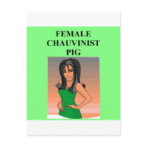 female chauvinist pig.