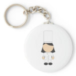 Female Chef Key Chains
