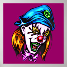 Female Evil Clown Poster